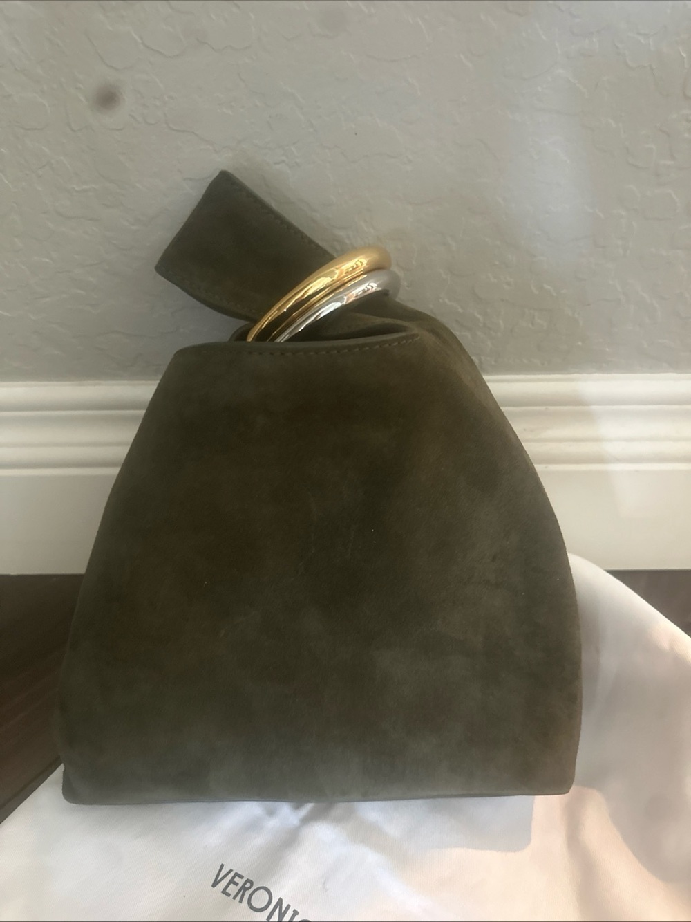 Veronica Beard
Swing Suede Top
Handle Bag - Cypress - Picture 8 of 11